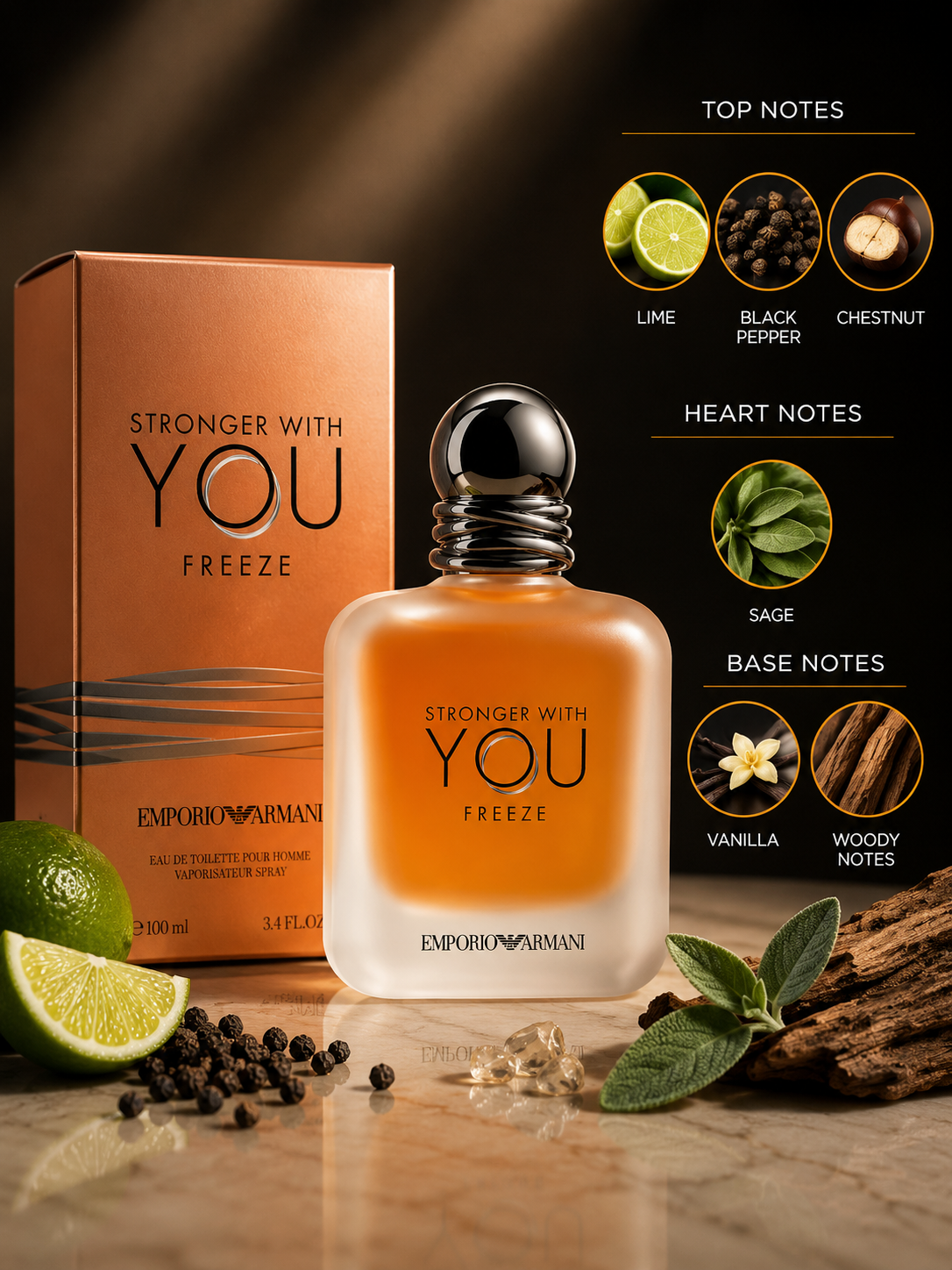 Emporio Armani Stronger With You Freeze EDT 100ML